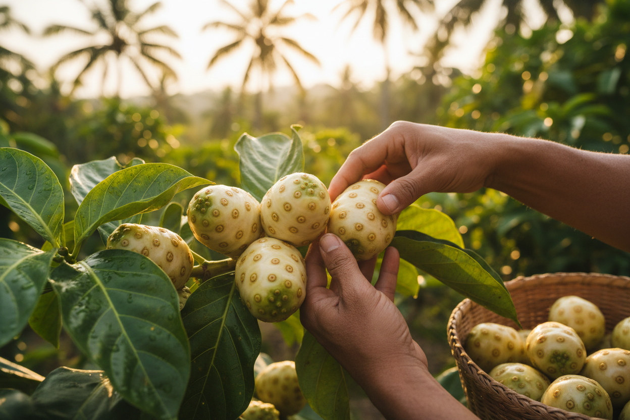 Artisanal Noni Harvest